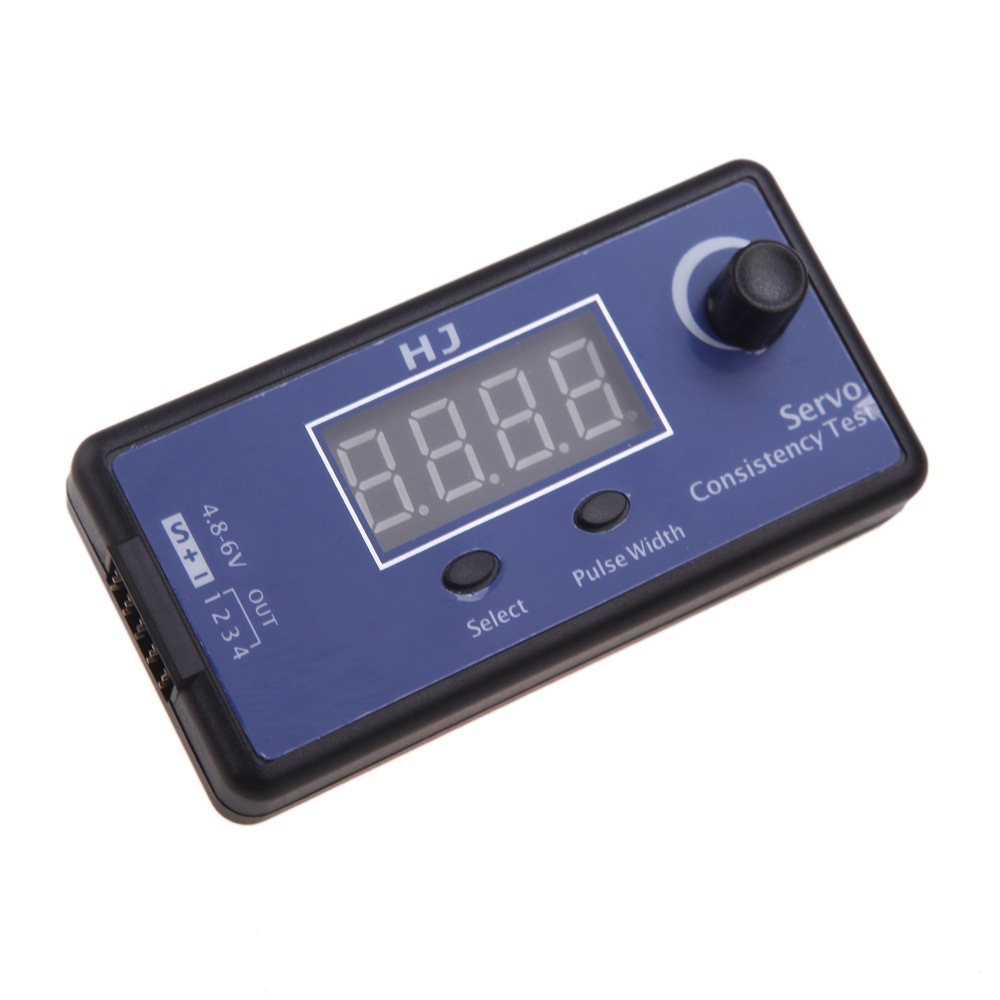HJ Multi Function Digital Analog Servo Tester Motor ESC Speed Controller for RC Aircraft Model - Image 4