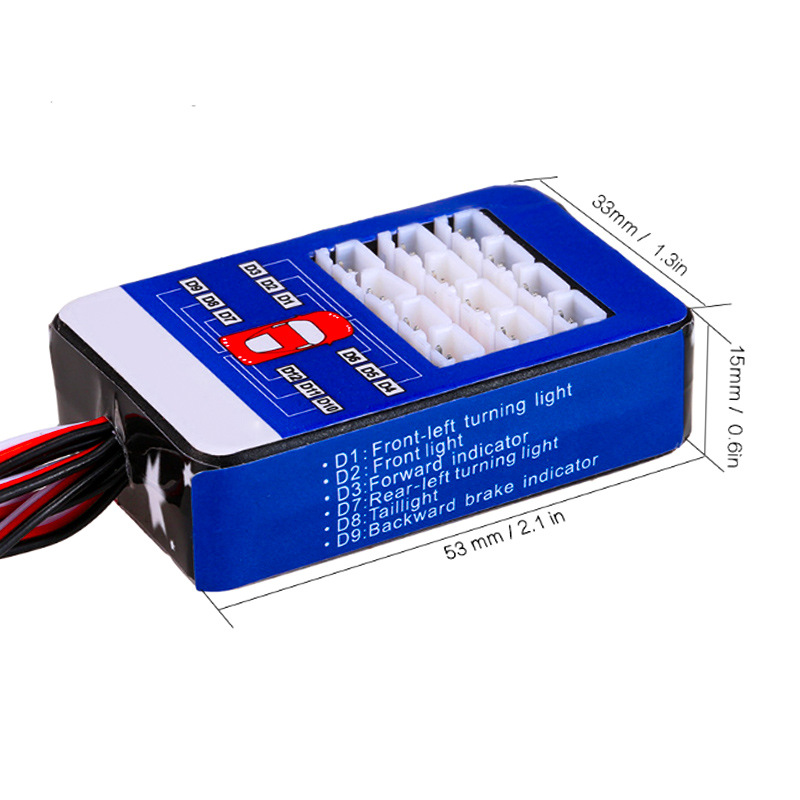 RC 12 Lights Flash Light Set LED Intelligent Model Linkage Light Remote Control Car Simulation TAMIYA - Image 3