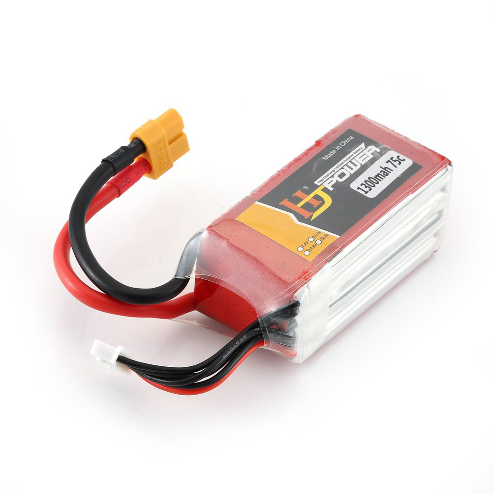 HJ Model Hochleistungs-LiPo-Akku 75C, 14,8 V, 1300 mAh, 4S – für FPV-Renndrohnen mit XT30-Anschluss - Image 4