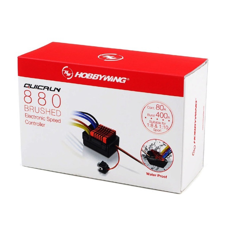 Haoying Coolran WP 880 Two Way Brushed 80A ESC for 1 8 1 10 RC Crawler Car - Image 5
