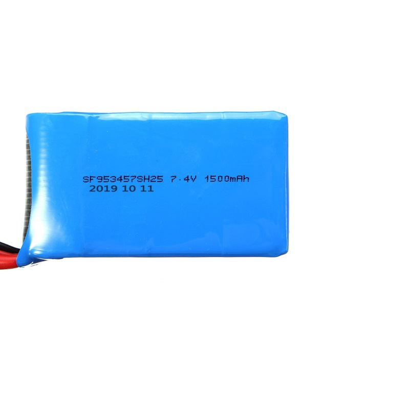 7.4V 1500mAh LiPo Battery for Weili A959 A969B A979B 144001 RC Car SM Plug - Image 2