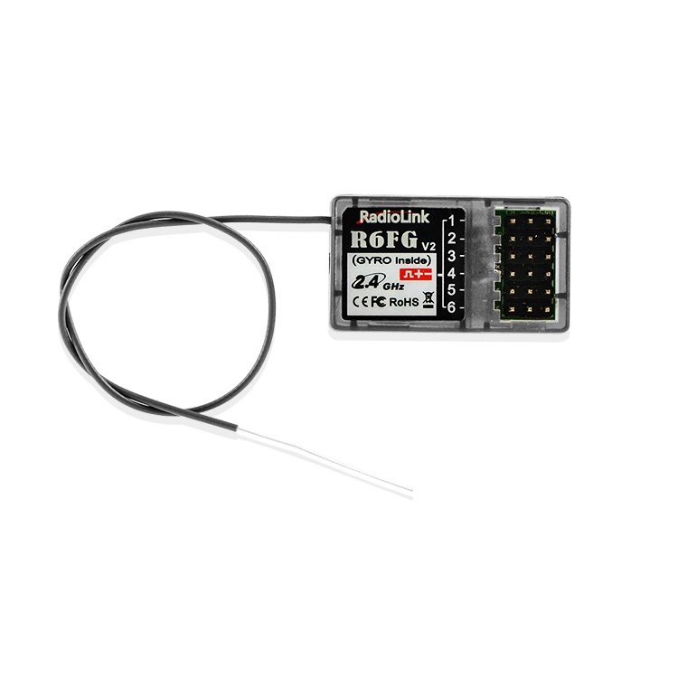 RadioLink R6FG Receiver 6 Channel Genuine with Gyroscope Function for RC4GS Remote Control - Image 2