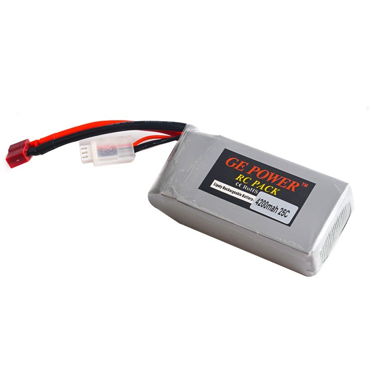 74V 4200mAh 25C Lipo Battery for Weili 12428 12429 RC Car High Capacity Upgraded Version T Plug - Image 4