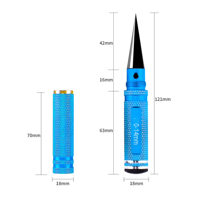 RC Model Car Hole Opener 0 14mm Aerial Model Drilling Reamer Aluminum Alloy Handle - Image 3