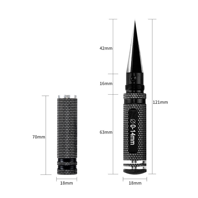 RC Model Car Hole Opener 0 14mm Aerial Model Drilling Reamer Aluminum Alloy Handle - Image 2