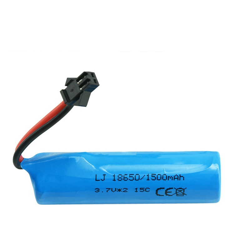 Fernsteuerungs-Akku für Modellautos – 18650-Zylinder-LiPo, 3,7 V, 1500 mAh, 15 C, mit SM-2P-Stecker - Image 4