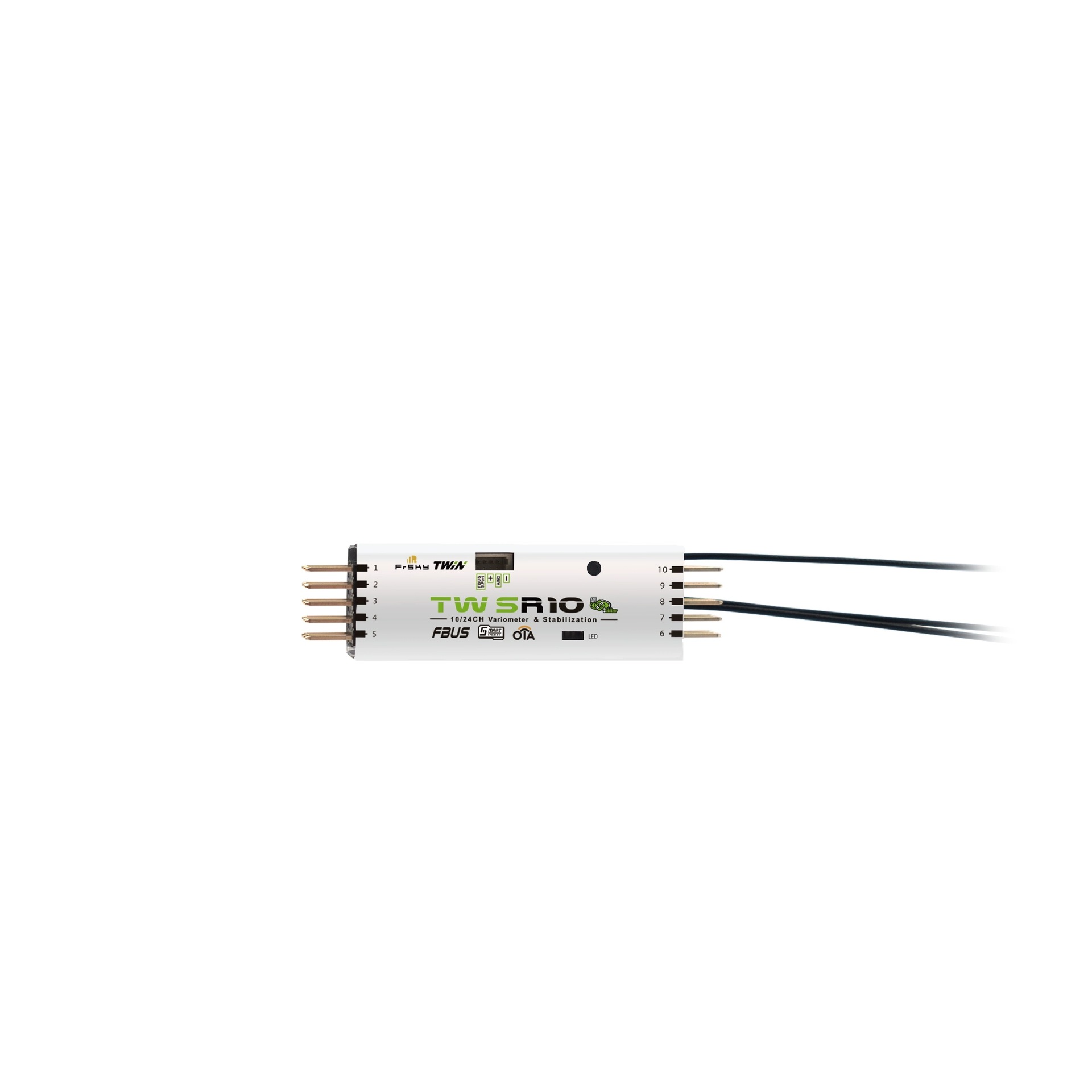 FrSky TW R10 SR10 Dual 2point4G Band Twin Receiver 10Channel Fixed Wing RC Transmitter Accessory - Image 3