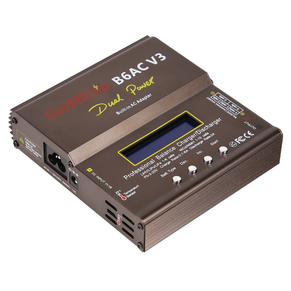 B6AC V3 80W NiMH/NiCd-Akku-Pack – Modellflugzeug-Ladegerät mit integriertem Power-Balance-System - Image 5