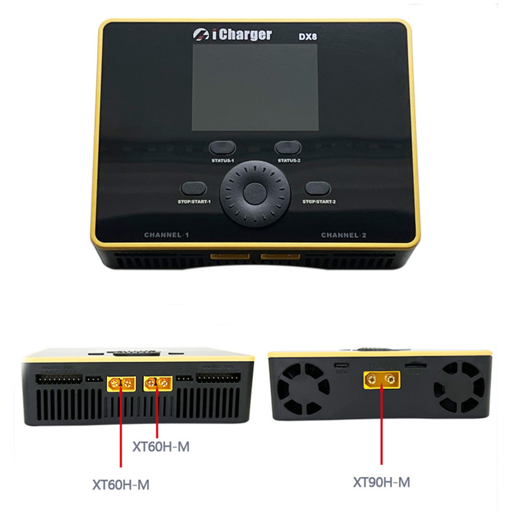 iCharger DX8 Charger Dual 1600W RC Car FPV Drone Model Lithium Battery Discharge - Image 2