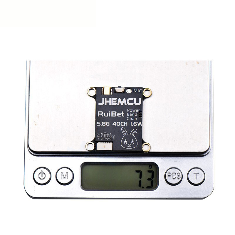 جهاز إرسال فيديو FPV JHEMCU RuiBet Tran-3016W بقوة 1.6 واط، مناسب للبطاريات 2-6S ومزود بميكروفون داخلي - Image 3