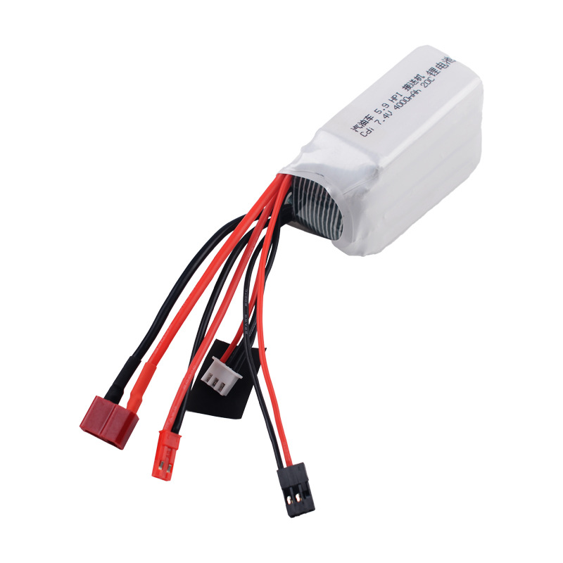 HPI XL Octane Benzinmodell 5.9 1/8 Big Foot – 7,4 V 4000 mAh 20C CDI-Empfänger-Lithiumbatterie für RC-Modelle - Image 3