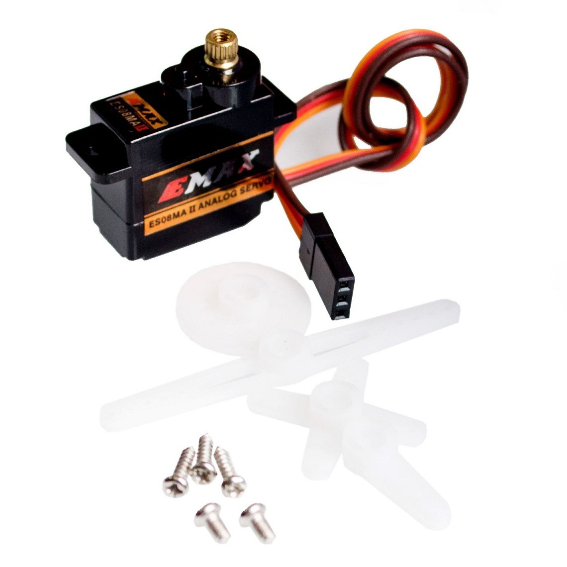 Emax Silver Swallow ES08MDII 12g High Precision Metal Gear Steering Servo for Fixed Wing - Image 3