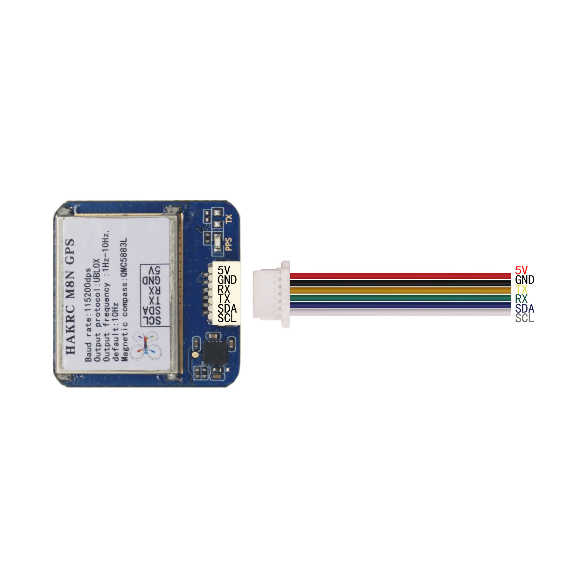 HAKRC F4 F7 Flight Control Beidou GPS M8N Small Size Positioning Module Compass - Image 4