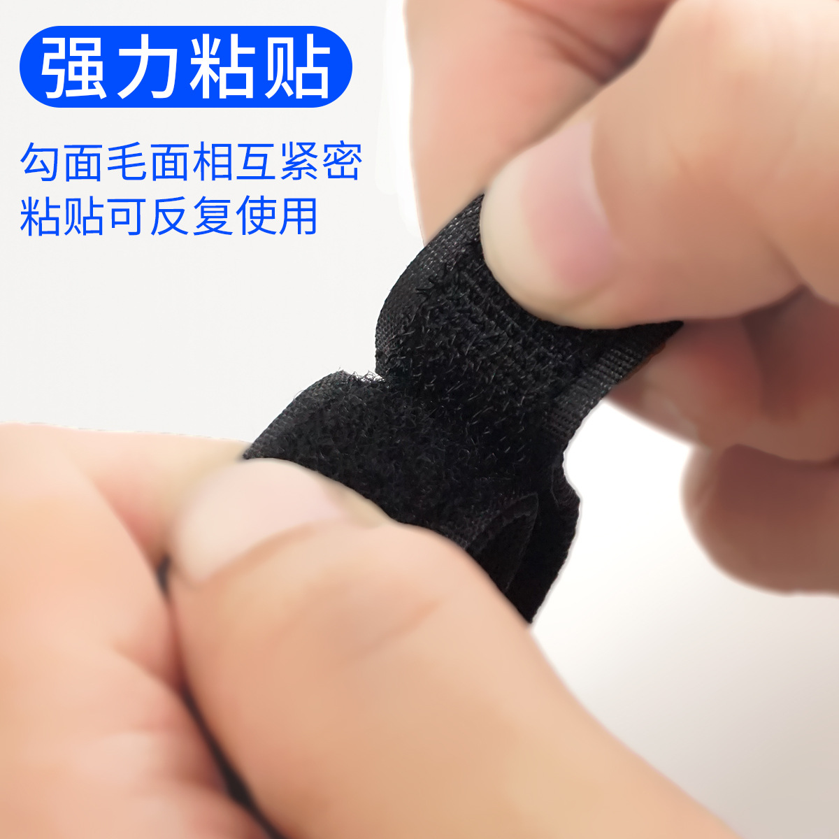Dolphin Model Rolled Tape Black Battery Strap for FPV Drone Battery Fixing Wear Resistant Non Slip Iron Buckle - Image 2