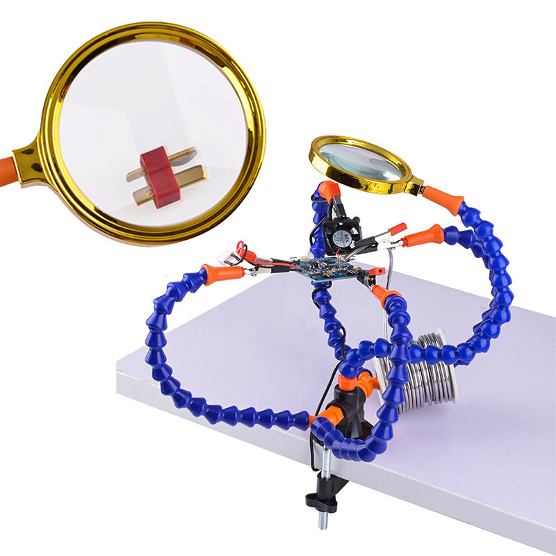 DIY Multi Function 3 Hole 5 Arm Soldering Table PCB Circuit Board Repair Tool Adjustable Vientiane Arm - Image 4