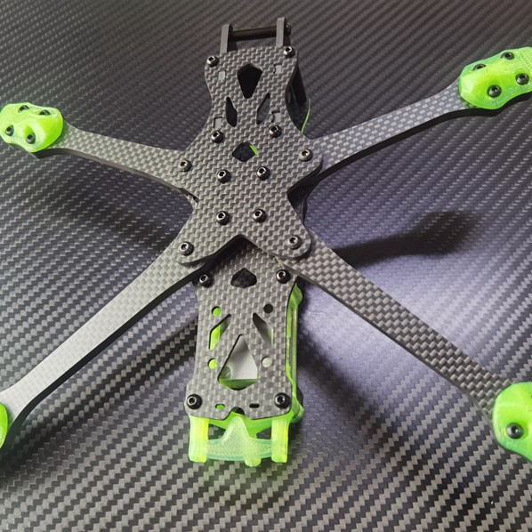 Apex 5inch Rack DC O3 Version FPV Drone Frame Pure Carbon Fiber for Rc Racing Quadcopter - Image 2