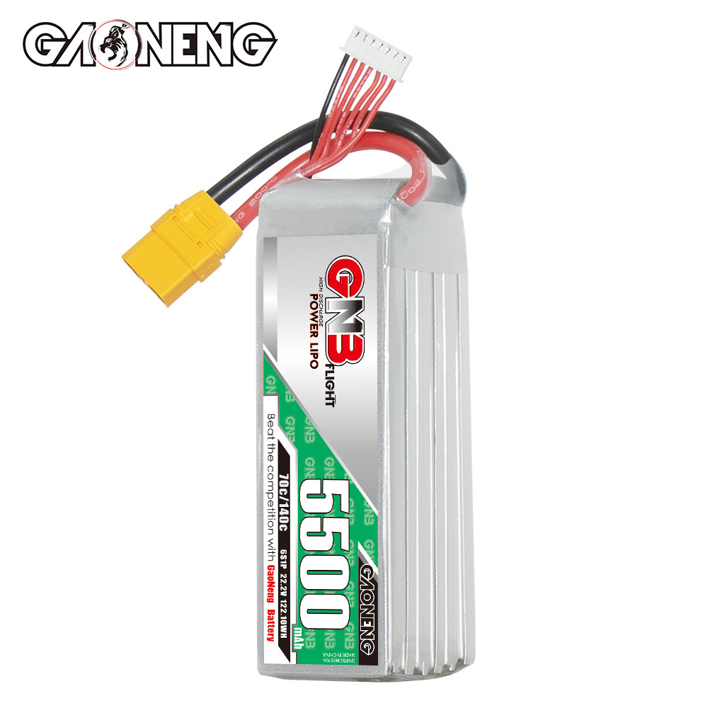 LiPo-акумулятор GNB High Energy на 5500 мА·годин, 6S, 22,2 В, 70°C для радіокерованих автомобілів, човнів та гелікоптерів - Image 5