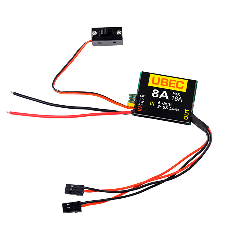 8A 16A BEC UBEC Steering Gear Receiver Independent Power Supply Module 2-8S - Image 3