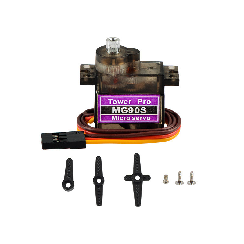 Huisheng MG90S Metal Gear Servo SG90 Upgraded 14g Micro Steering Gear for RC Car Boat Aircraft Model TB 521075678078 - Image 2