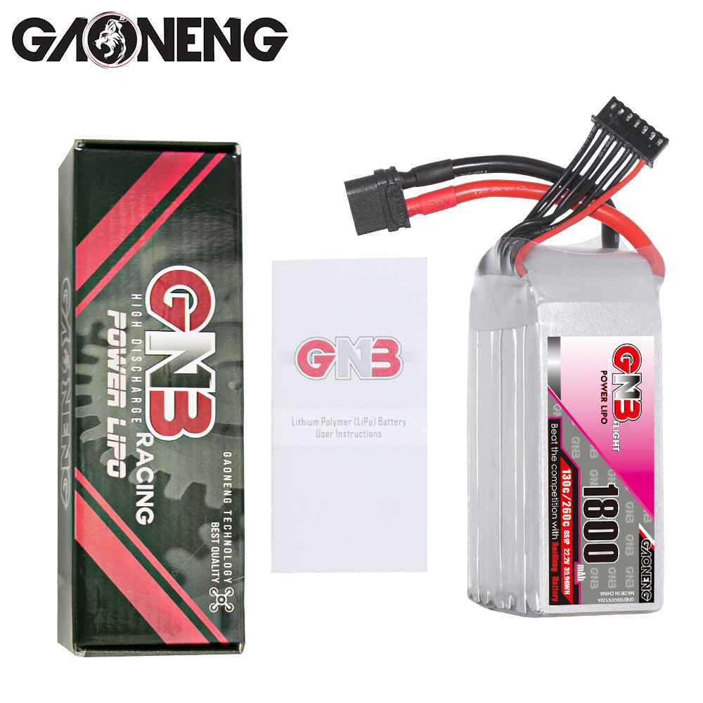 Аккумулятор GNB High Energy на 1800 мАч, 6S, 22,2 В, 130°C для FPV-моделей GAONENG - Image 4