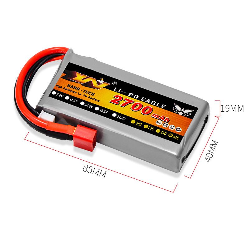 Eagle King 74V 2700mAh 45C LiPo Battery for Weili 12428 12429 RC Car - Image 5