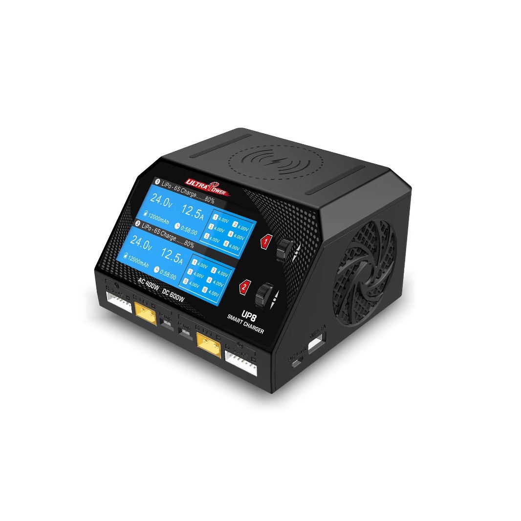 Ultrapower New UP8 400W Dual Channel Intelligent Balanced Charger for RC Lithium Battery - Image 5