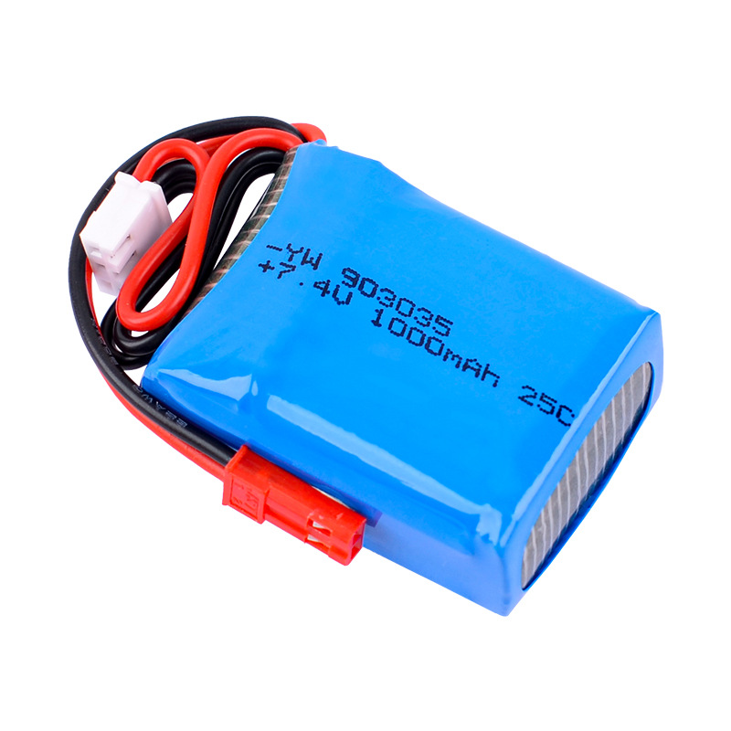 Model Aircraft 2S 7.4V 1000mah 25C High Magnification Lithium Battery for RC Drone Ship Fixed Wing - Image 2