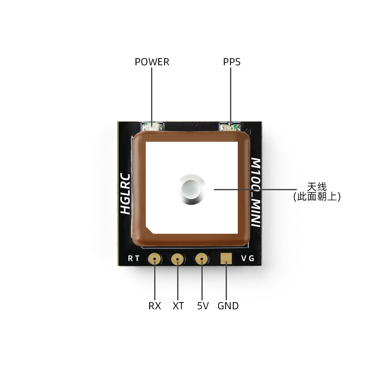 HGLRC M100 Mini GPS Module for 2-7 inch FPV Drone Return To Home Function Brushless - Image 3
