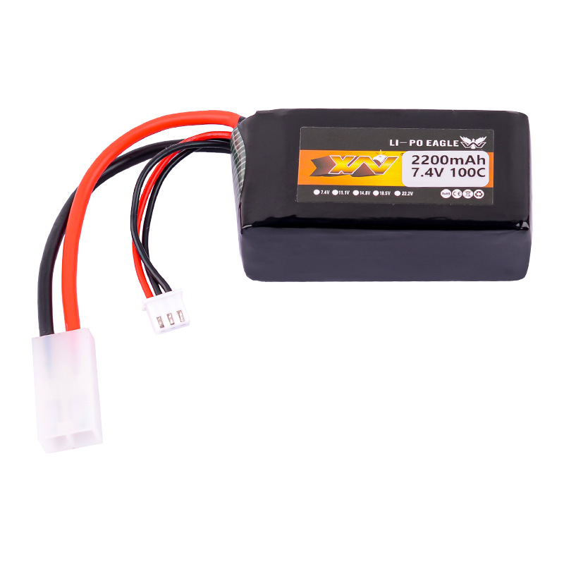 Eagle King 7.4V 2200mAh 100C Tamiya Connector 2S Lipo Battery for T3-01 Three-Wheel Motorcycle RC Models - Image 5