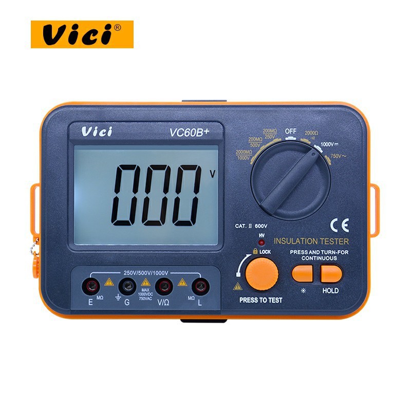 Genuine Vichte Digital Megohmmeter VC60B Insulation Resistance Tester High Precision Shaker Buzzer Alarm - Image 5