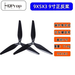HQ Prop 9x5x3 Three Blade Propeller 9 Inch Carbon Fiber Nylon Prop for FPV Drone