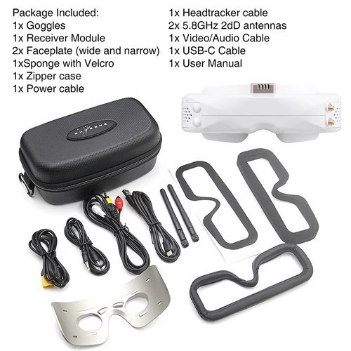 Skyzone Sky04X V2 Pro FPV Video Goggles Head Tracking OLED Resolution 1920X1080 - Image 3