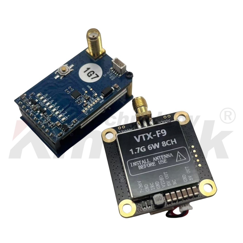 17GHz 6W 8Ch FPV Analog Image Transmission VTX VRX Transmitter Receiver Glasses Set KP R1700 - Image 2