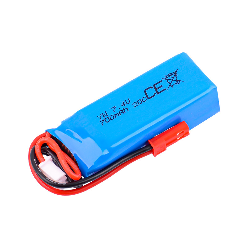 Lithium Battery 7.4V 700mAh 20C JST for Rc Drift Rear Drive 1/28 Electric Mosquito Car K989 HGV2 HGD2 - Image 3