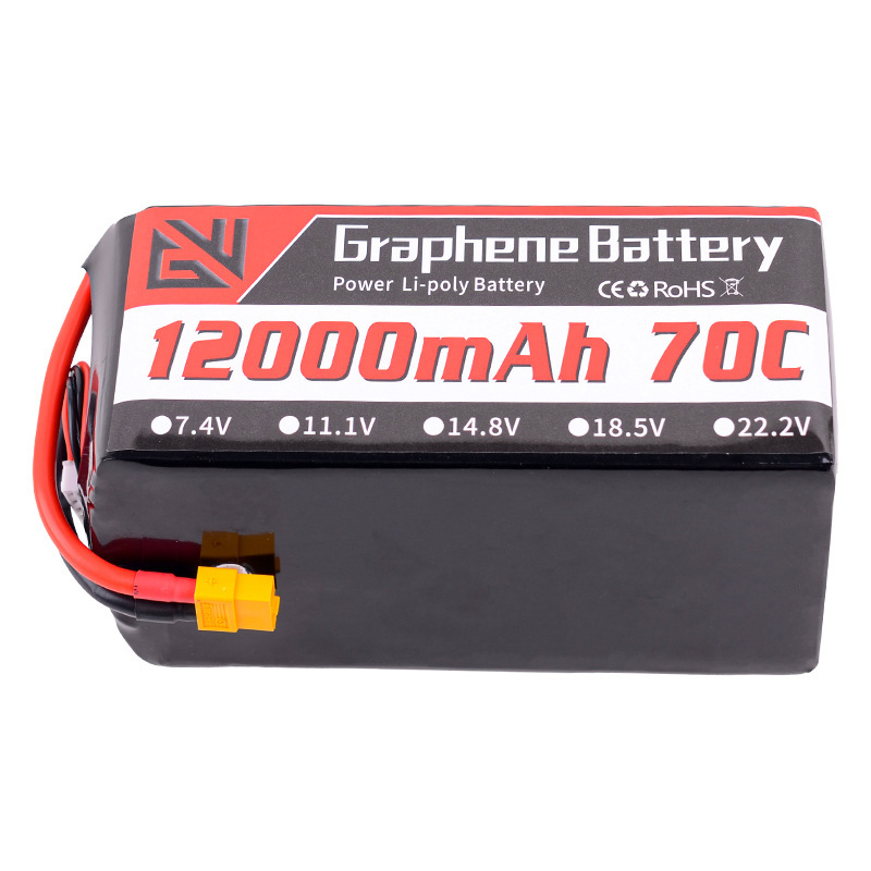 GW Battery 22.2V 6S 12000mAh 70C High Rate LiPo for FPV Drones Vehicles Ships - Image 2