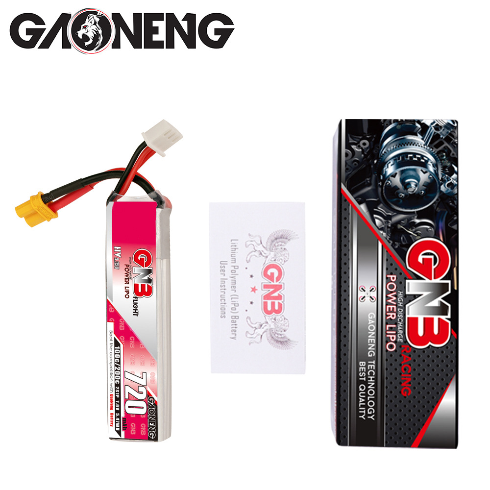 GNB High Energy 720mAh 2S 76V 100C LiHV FPV Strong Power Lithium Battery XT30 Plug - Image 4