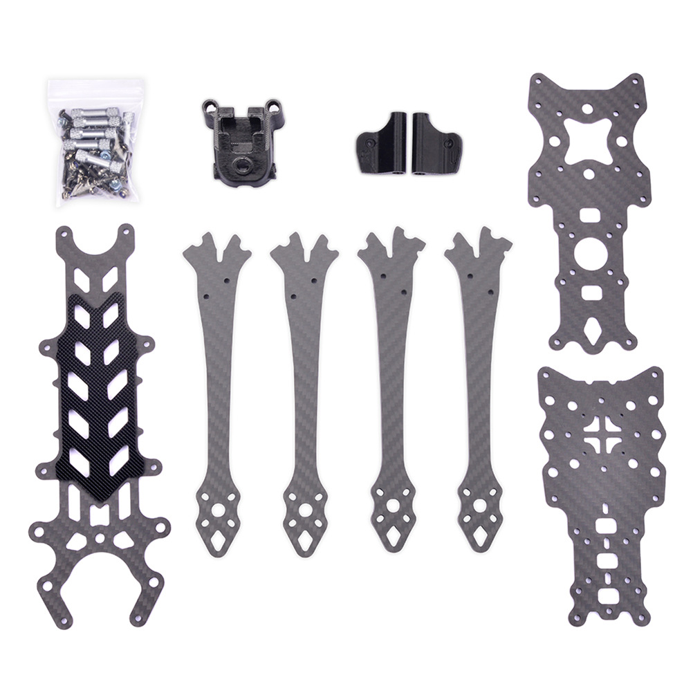 UAV Traversing Machine FPV Frame 7 inch Carbon Fiber 303mm Four Axis Frame 5mm Arm - Image 4