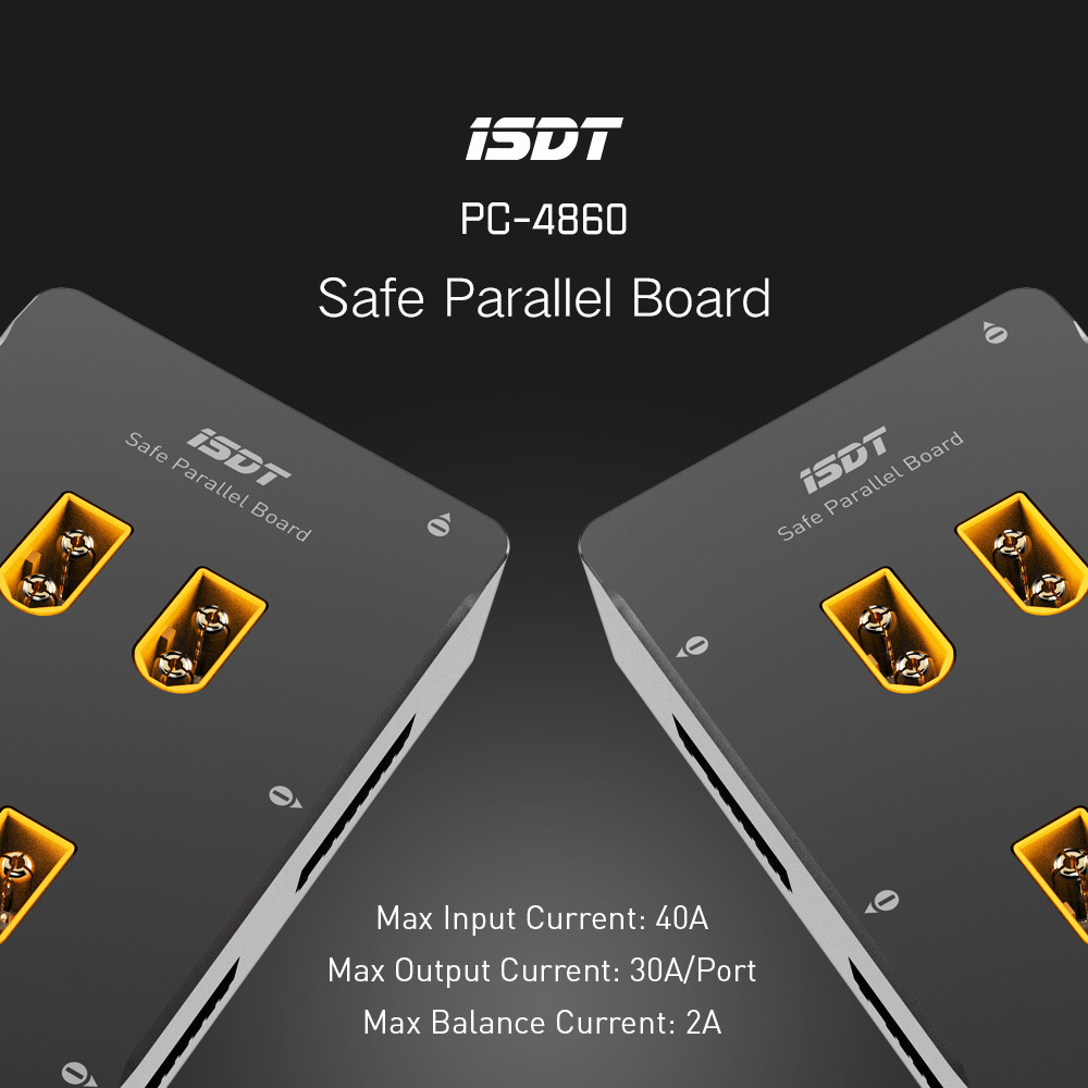 ISDT PC-4860S Parallel Charging Board for Q8 Max D1 P10 T8 D2 Chargers XT60 Connector - Image 3
