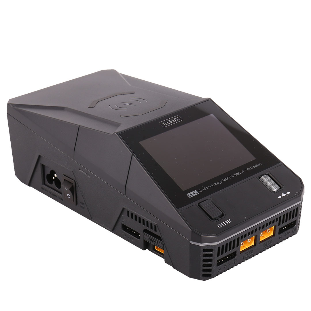 شاحن توازن متعدد الوظائف من ToolkitRC Q6AC بأربع قنوات وشحن سريع بقوة 65 واط PD - Image 5