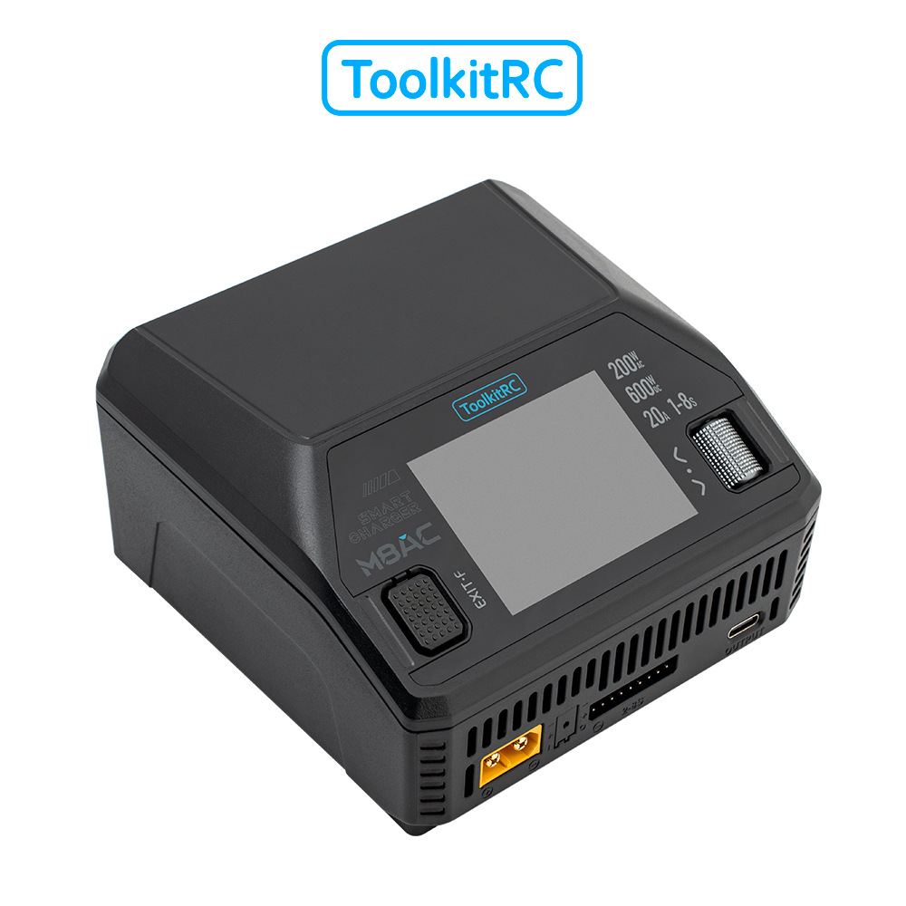 ToolkitRC M8AC Charger AC200W DC600W at 20A Fast Charge 65W Multifunctional Single Channel for 1-20S Batteries - Image 3