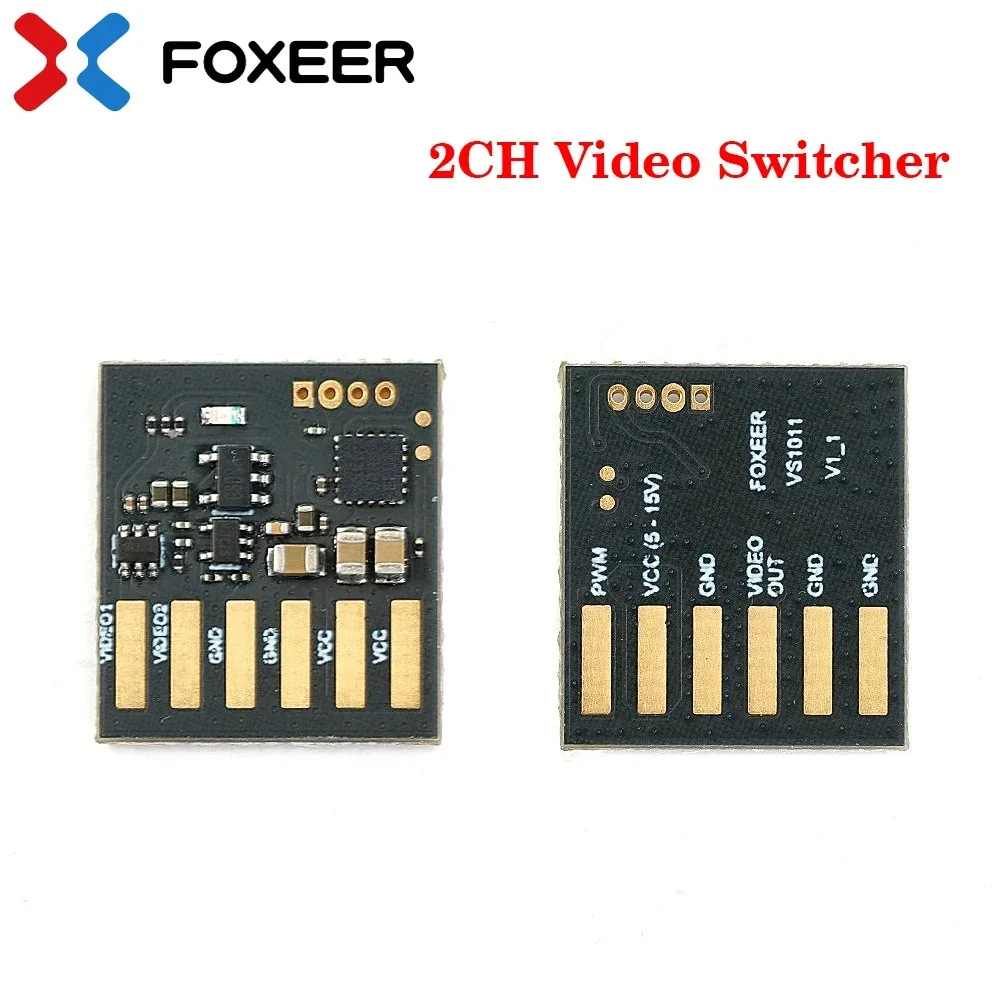 Foxeer 2 Channel Video Switcher for Aerial Photography Multi View Switching Dual Camera - Image 2