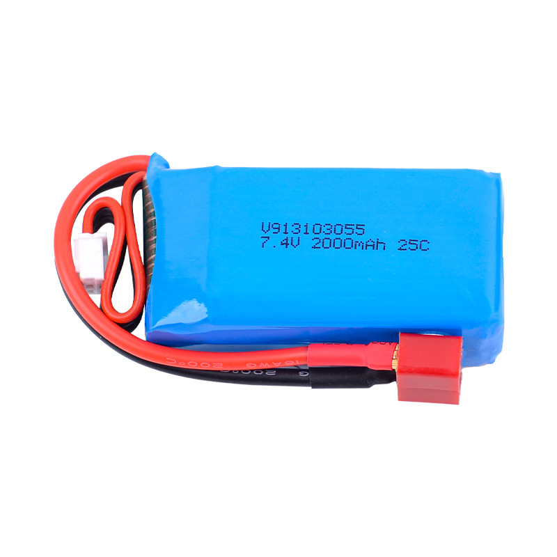 74V 2000mAh 25C Lipo Battery for Weili L959 V913 RC Aircraft 103055 - Image 2