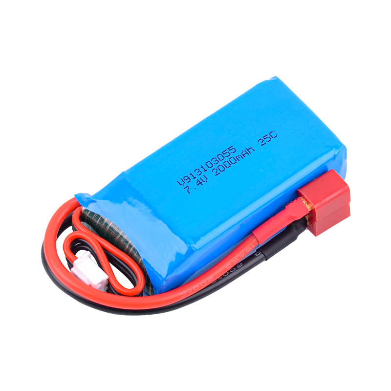 74V 2000mAh 25C Lipo Battery for Weili L959 V913 RC Aircraft 103055 - Image 4