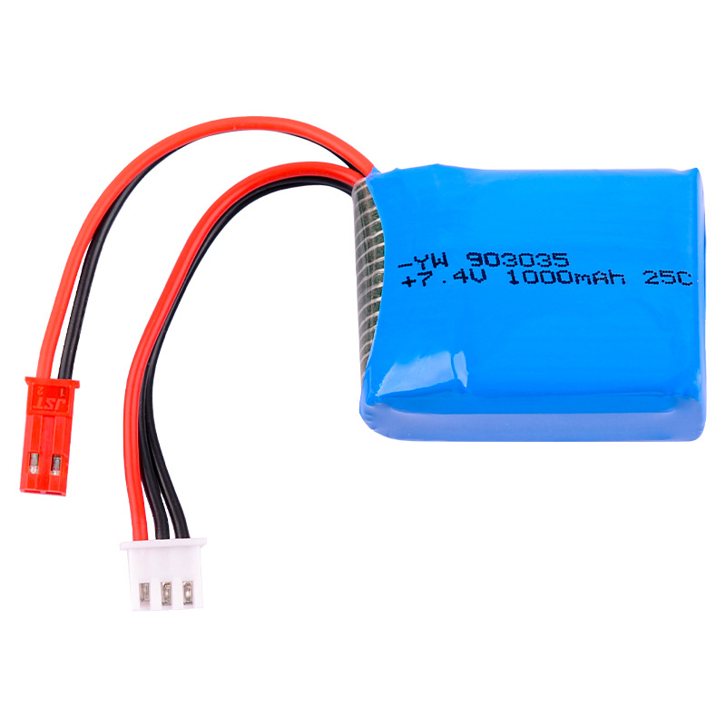 Model Aircraft 2S 7.4V 1000mah 25C High Magnification Lithium Battery for RC Drone Ship Fixed Wing - Image 4