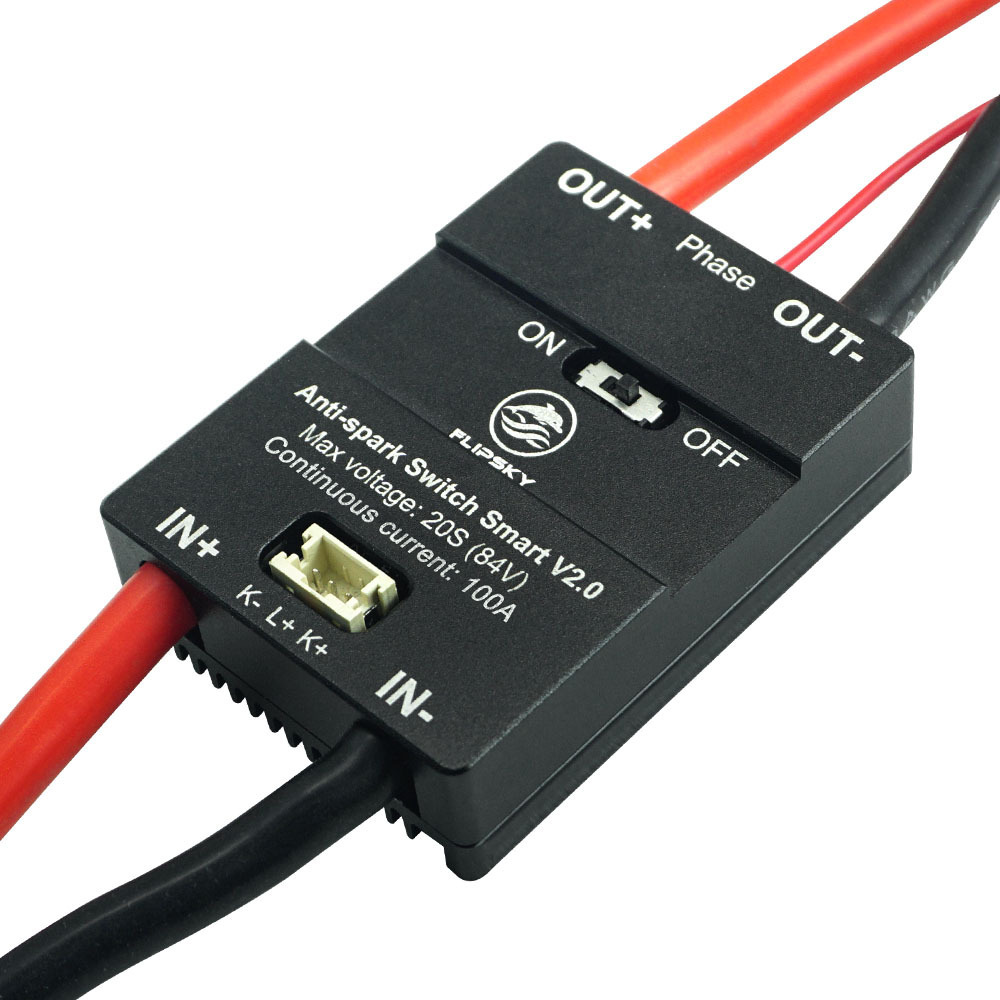 Flipsky Anti Spark Switch Smart Enhanced 100A V2.0 Aluminum Case 16mm Switch - Image 4