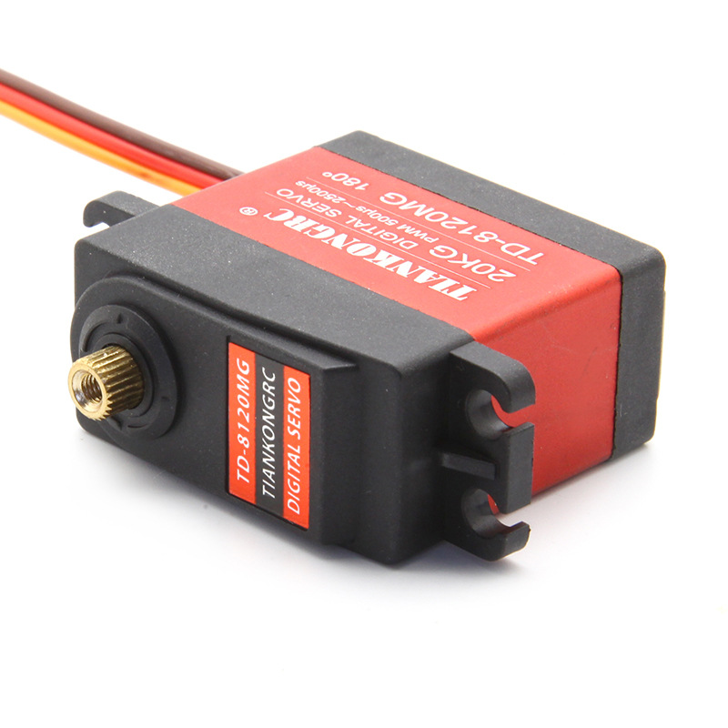 Sky TD 8120MG 20KG Digital Steering Gear High Torque Metal Shell Servo for FPV Robot Car Models 90 180 Degree Waterproof - Image 5