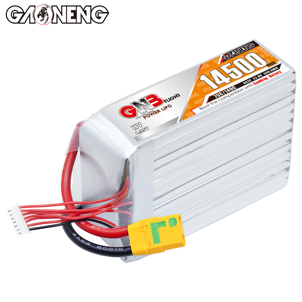 Акумулятор GNB High Energy на 14500 мА·год, 6S, 22,8 В, 70°C – високовольтний LiPo для радіокерованих гелікоптерів та дронів для захисту рослин - Image 3