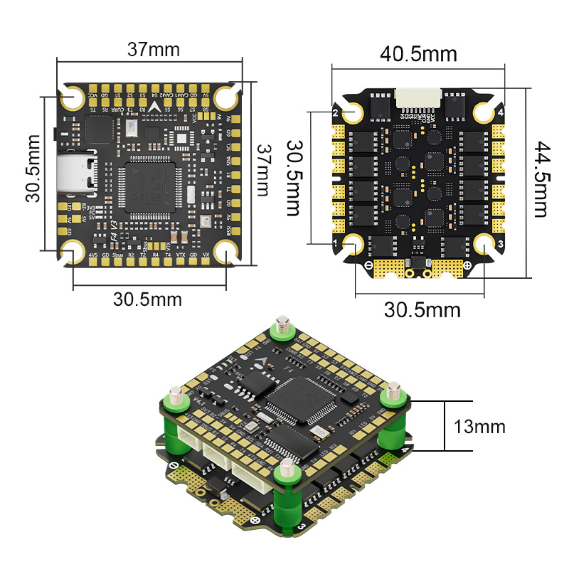 Aocoda Rc F455S F405 V4 Flight Control 55A Esc FPV Flying Tower for Model Aircraft - Image 4