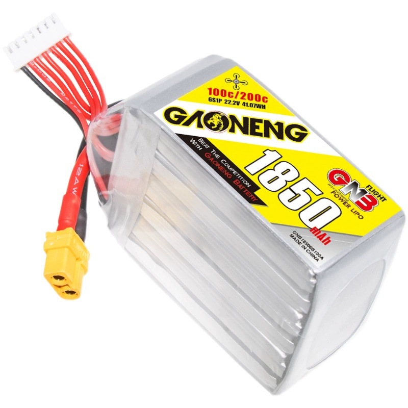 GNB High Energy 1850mAh 6S 22.2V 100C Lipo Battery for FPV Drones - Image 5