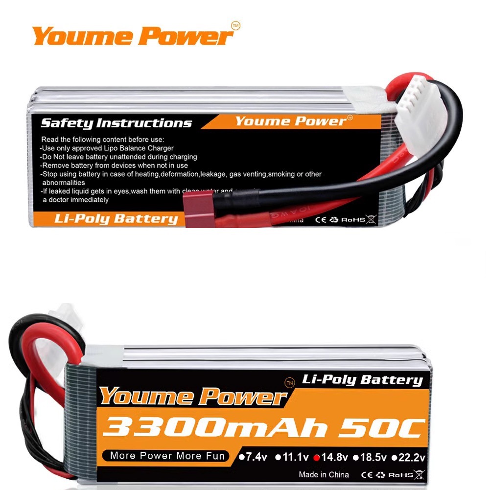 Акумулятор LiPo Youme 3300 мА·год 6S 50C для моделей літаків RC - Image 5